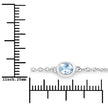 1.80 Carat Genuine Blue Topaz .925 Sterling Silver Bracelet - Bracelets - Custom Crafting Alliance, LLC