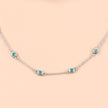 1.80 Carat Genuine Emerald .925 Sterling Silver Necklace - Necklaces - Custom Crafting Alliance, LLC