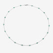 1.80 Carat Genuine Emerald .925 Sterling Silver Necklace - Necklaces - Custom Crafting Alliance, LLC