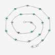 1.80 Carat Genuine Emerald .925 Sterling Silver Necklace - Necklaces - Custom Crafting Alliance, LLC