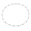 1.80 Carat Genuine Emerald .925 Sterling Silver Necklace - Necklaces - Custom Crafting Alliance, LLC