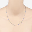 1.80 Carat Genuine Tanzanite .925 Sterling Silver Necklace - Necklaces - Custom Crafting Alliance, LLC