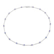 1.80 Carat Genuine Tanzanite .925 Sterling Silver Necklace - Necklaces - Custom Crafting Alliance, LLC