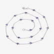 1.80 Carat Genuine Tanzanite .925 Sterling Silver Necklace - Necklaces - Custom Crafting Alliance, LLC
