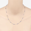 1.80 Carat Genuine Tanzanite .925 Sterling Silver Necklace - Necklaces - Custom Crafting Alliance, LLC