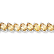 18.06 Carat Genuine Citrine .925 Sterling Silver Bracelet - Bracelets - Custom Crafting Alliance, LLC
