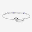 1.81 Carat Genuine Tanzanite and White Topaz .925 Sterling Silver Bracelet - Bracelets - Custom Crafting Alliance, LLC