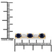 1.83 Carat Genuine Blue Sapphire and White Diamond .925 Sterling Silver Bracelet - Bracelets - Custom Crafting Alliance, LLC