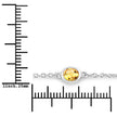 1.83 Carat Genuine Multi Stones .925 Sterling Silver Bracelet - Bracelets - Custom Crafting Alliance, LLC