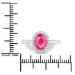 1.83 Carat Genuine Ruby and White Diamond 14K White Gold Ring - Rings - Custom Crafting Alliance, LLC