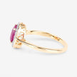 1.83 Carat Genuine Ruby and White Diamond 14K Yellow Gold Ring - Rings - Custom Crafting Alliance, LLC