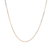 18k Rose Gold Classic Box Chain (0.60 mm) - Necklaces - Custom Crafting Alliance, LLC