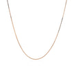 18k Rose Gold Classic Box Chain (0.60 mm) - Necklaces - Custom Crafting Alliance, LLC