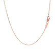 18k Rose Gold Diamond Cut Cable Link Chain (0.75 mm) - Necklaces - Custom Crafting Alliance, LLC