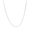 18k White Gold Diamond Cut Cable Link Chain (0.75 mm) - Necklaces - Custom Crafting Alliance, LLC
