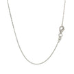 18k White Gold Diamond Cut Cable Link Chain (0.75 mm) - Necklaces - Custom Crafting Alliance, LLC