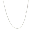 18k White Gold Diamond Cut Cable Link Chain (0.75 mm) - Necklaces - Custom Crafting Alliance, LLC