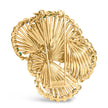 18K Yellow Gold 2 1/3 Cttw Diamond, Sapphire, and Emerald Sculpted Petal Brooch Pin (G-H Color, VS1-VS2 Clarity) - Accessories - Custom Crafting Alliance, LLC