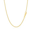 18k Yellow Gold Bead Chain 1.5mm (1.50 mm) - Necklaces - Custom Crafting Alliance, LLC