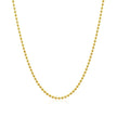 18k Yellow Gold Bead Chain 1.5mm (1.50 mm) - Necklaces - Custom Crafting Alliance, LLC