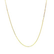 18k Yellow Gold Diamond Cut Cable Link Chain (0.80 mm) - Necklaces - Custom Crafting Alliance, LLC