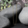 18k Yellow Gold Diamond Cut Cable Link Chain (0.80 mm) - Necklaces - Custom Crafting Alliance, LLC