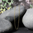 18k Yellow Gold Diamond Cut Cable Link Chain (1.10 mm) - Necklaces - Custom Crafting Alliance, LLC
