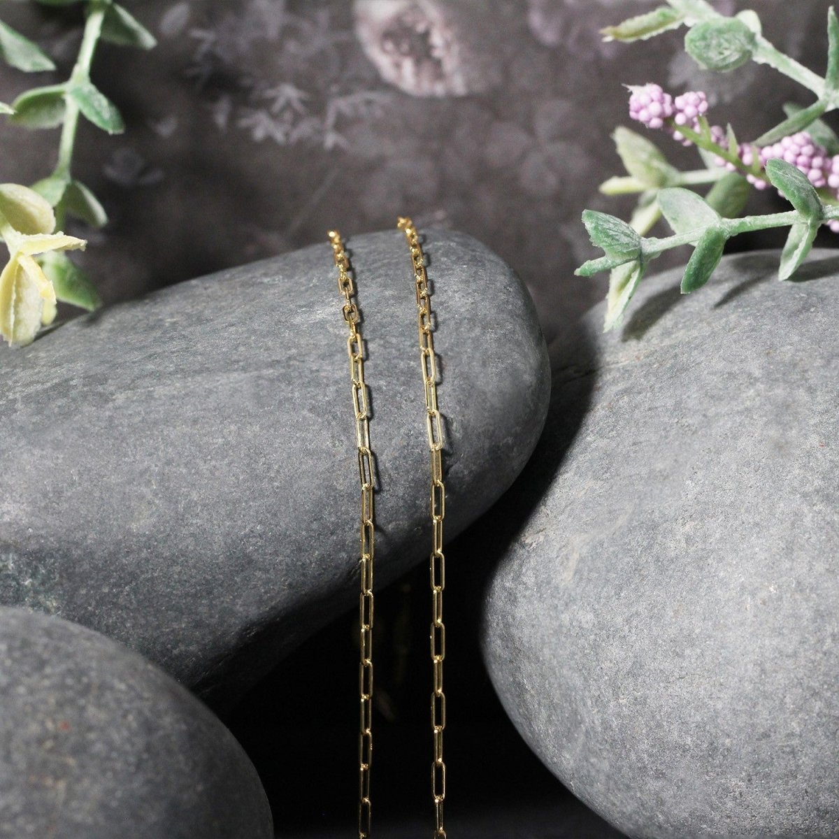 18K Yellow Gold Fine Paperclip Chain (1.50 mm) - Necklaces - Custom Crafting Alliance, LLC