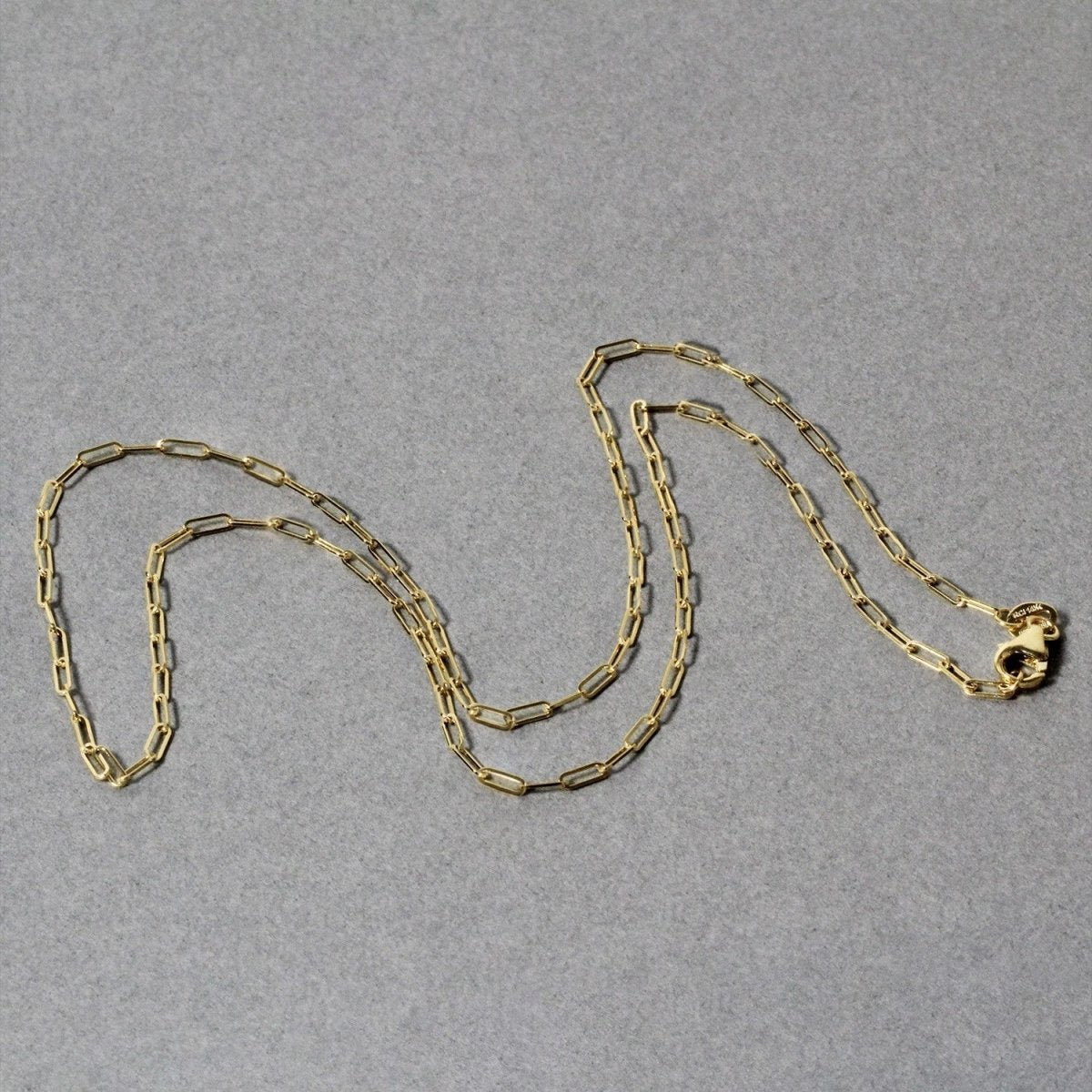 18K Yellow Gold Fine Paperclip Chain (1.50 mm) - Necklaces - Custom Crafting Alliance, LLC