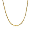 18k Yellow Gold Franco Chain (1.60 mm) - Necklaces - Custom Crafting Alliance, LLC