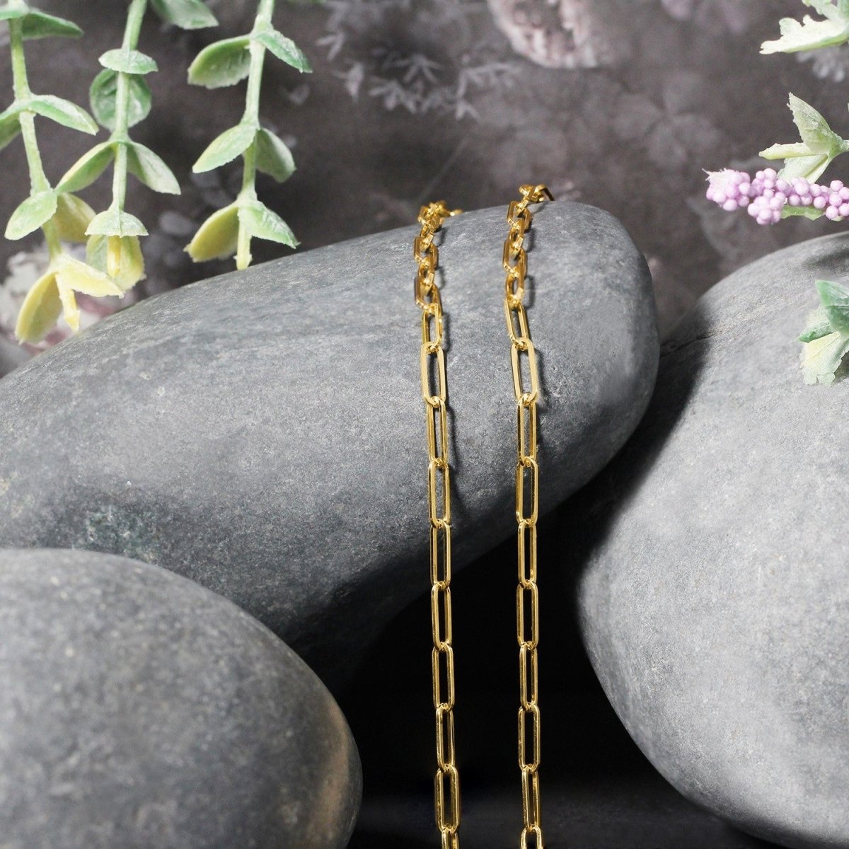 18K Yellow Gold Paperclip Chain (2.50 mm) - Necklaces - Custom Crafting Alliance, LLC