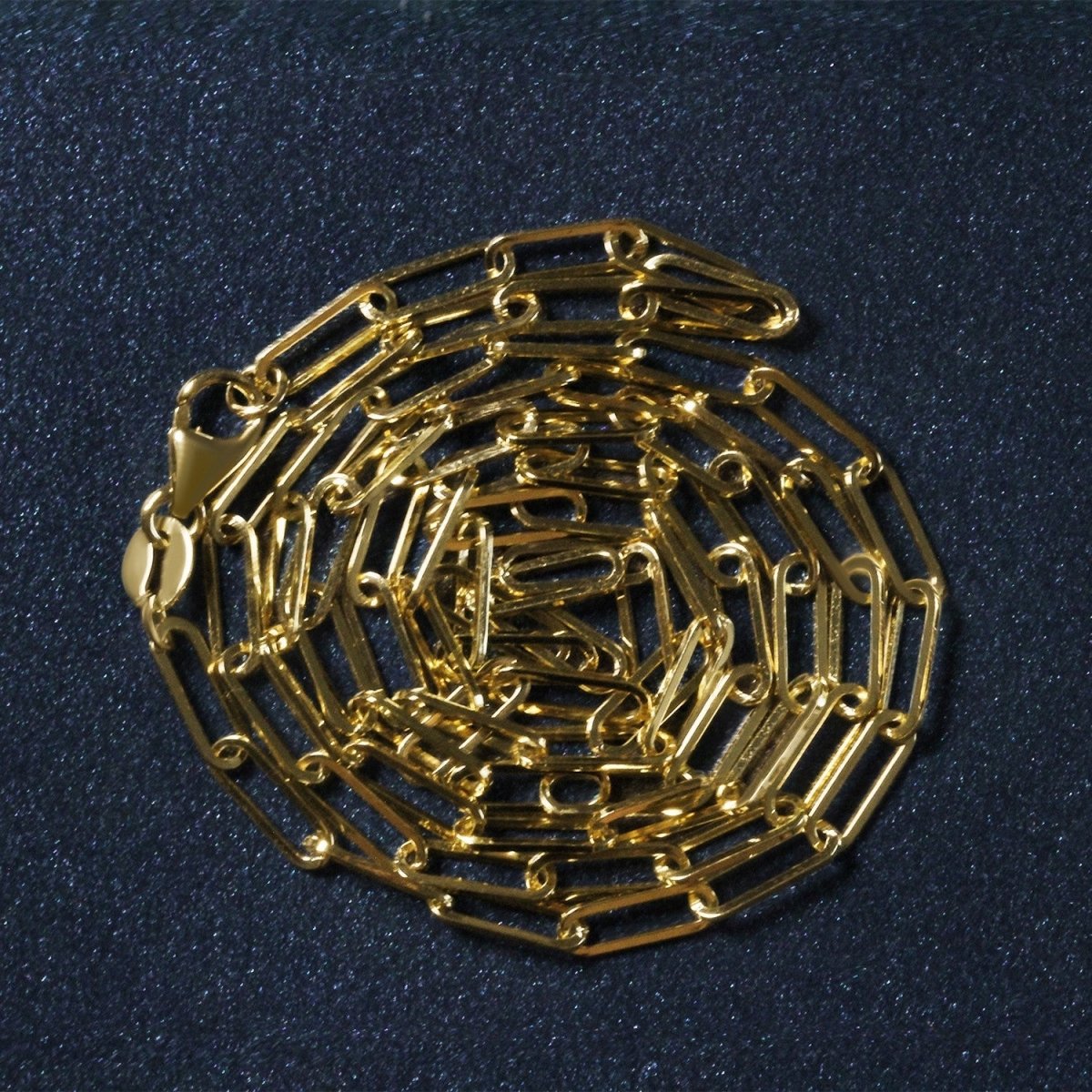 18K Yellow Gold Paperclip Chain (2.50 mm) - Necklaces - Custom Crafting Alliance, LLC