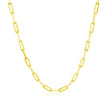 18K Yellow Gold Paperclip Chain (2.50 mm) - Necklaces - Custom Crafting Alliance, LLC