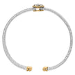 18K Yellow Gold Plated .925 Sterling Silver Diamond Accent Dragonfly Medallion Bangle Bracelet (I-J Color, SI1-SI2 Clarity) - 7.75 Inches - Bracelets - Custom Crafting Alliance, LLC