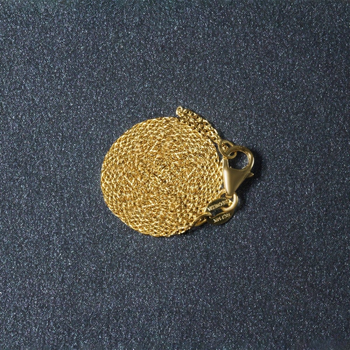 18k Yellow Gold Round Cable Link Chain (0.97 mm) - Necklaces - Custom Crafting Alliance, LLC