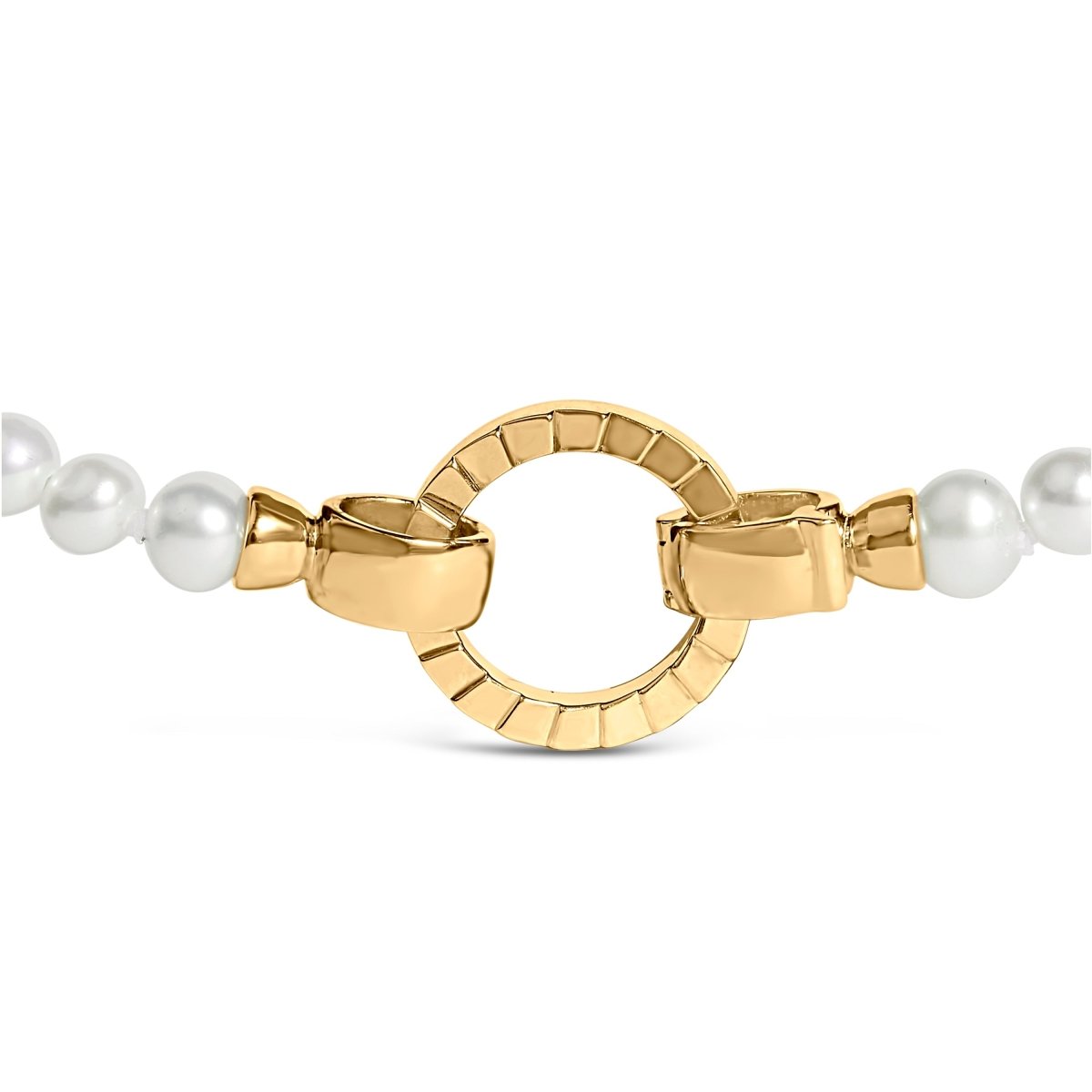 18K Yellow Gold Vermeil Pearl Strand Infinity Necklace - Necklaces - Custom Crafting Alliance, LLC