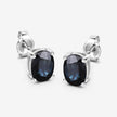 1.90 Carat Genuine Blue Sapphire 10K White Gold Earrings - Earrings - Custom Crafting Alliance, LLC