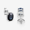 1.90 Carat Genuine Blue Sapphire 10K White Gold Earrings - Earrings - Custom Crafting Alliance, LLC