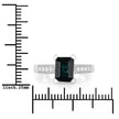 1.91 Carat Genuine Green Tourmaline and White Diamond 14K White Gold Ring - Rings - Custom Crafting Alliance, LLC