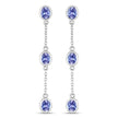 1.98 Carat Genuine Tanzanite .925 Sterling Silver Earrings - Earrings - Custom Crafting Alliance, LLC