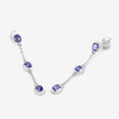 1.98 Carat Genuine Tanzanite .925 Sterling Silver Earrings - Earrings - Custom Crafting Alliance, LLC