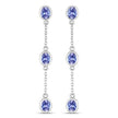 1.98 Carat Genuine Tanzanite .925 Sterling Silver Earrings - Earrings - Custom Crafting Alliance, LLC