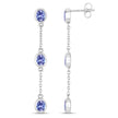 1.98 Carat Genuine Tanzanite .925 Sterling Silver Earrings - Earrings - Custom Crafting Alliance, LLC