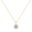 14K Yellow Gold 2.00 Cttw Brilliant Round-Cut Diamond 7 Stone Flower Cluster 18