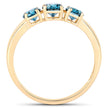 1.03 Carat Genuine Blue Diamond 14K Yellow Gold Ring
