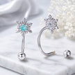 925 Sterling Silver Earrings with Transparent Glass for Women