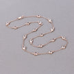 4.86 Carat Genuine Morganite .925 Sterling Silver Necklace
