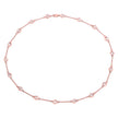 14K Rose Gold Plated 4.50 Carat Genuine Morganite .925 Sterling Silver Necklace