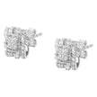.925 Sterling Silver 1/2 Cttw Round-Cut Diamond Stud Earrings (I-J Color, I1-I2 Clarity)