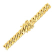 6.9mm 14k Yellow Gold Semi Solid Miami Cuban Chain